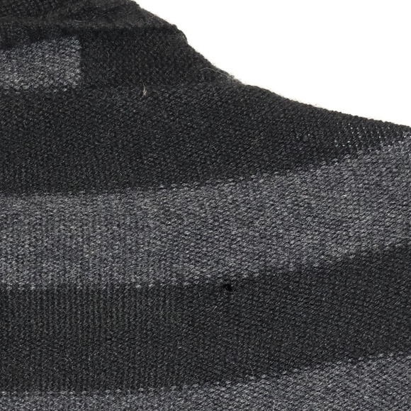 Vince Gray Striped Cashmere Alpaca Wool Open Front Wrap Cardigan SIZE S - Picture 10 of 11